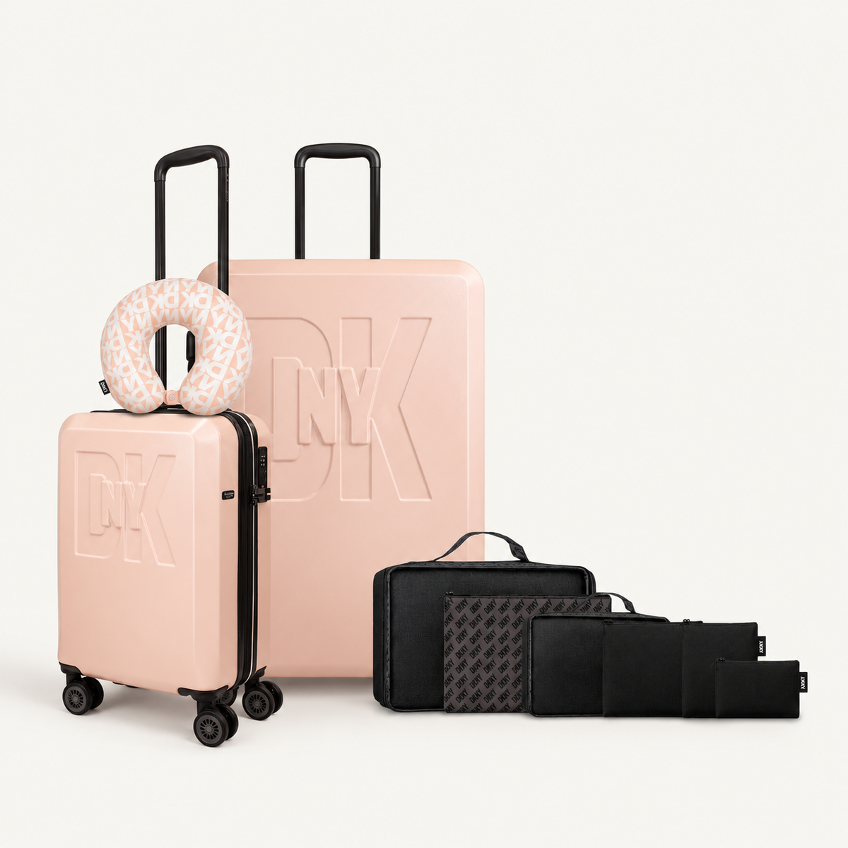 Pack 2 Maleta S+L Soho + Almohada + 6 organizadores de viaje