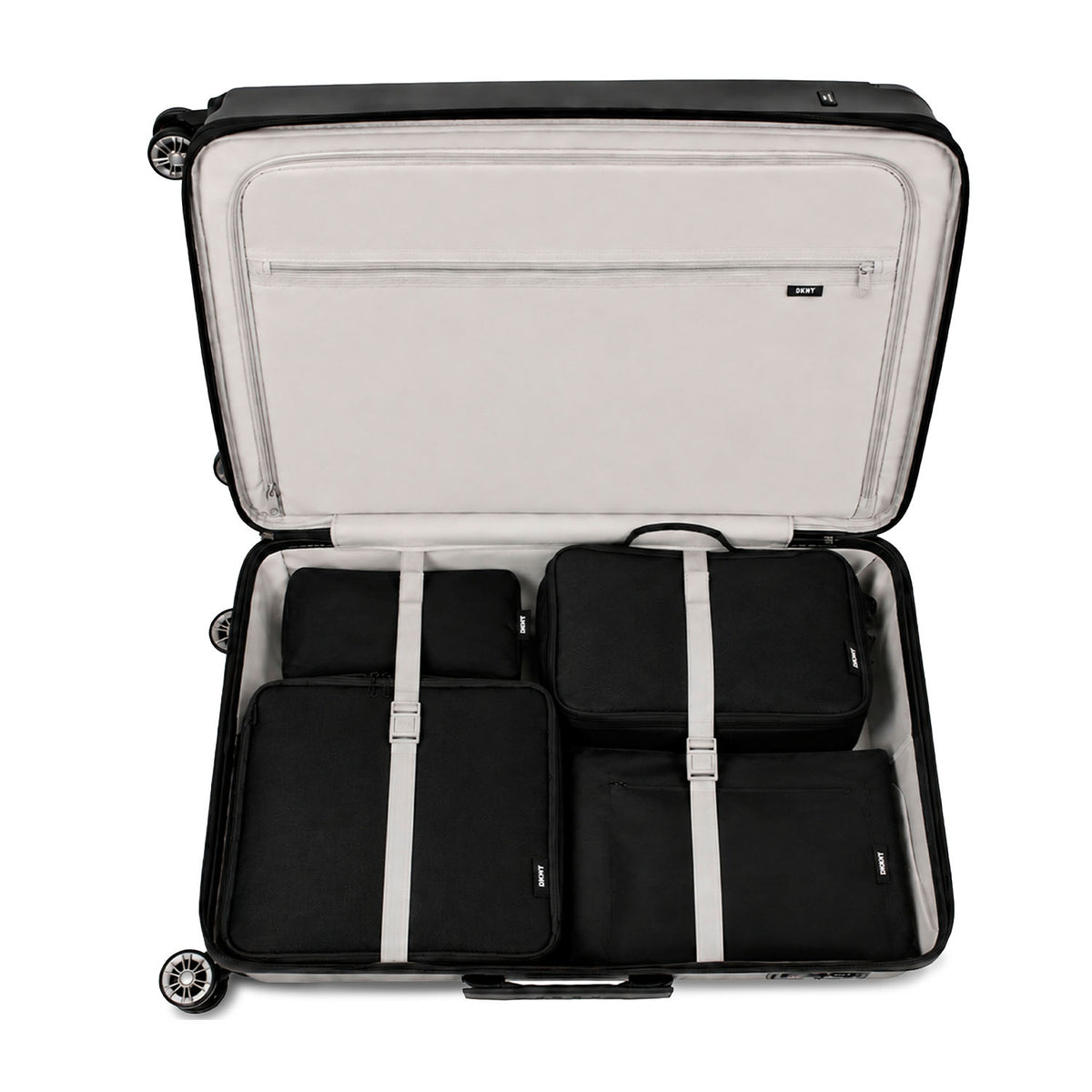 Set 6 Organizadores de Viaje Packing Cubes Chelsea negro
