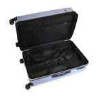 Pack 2 Maletas Beveled S+L + Almohada de Viaje Memory Foam celeste