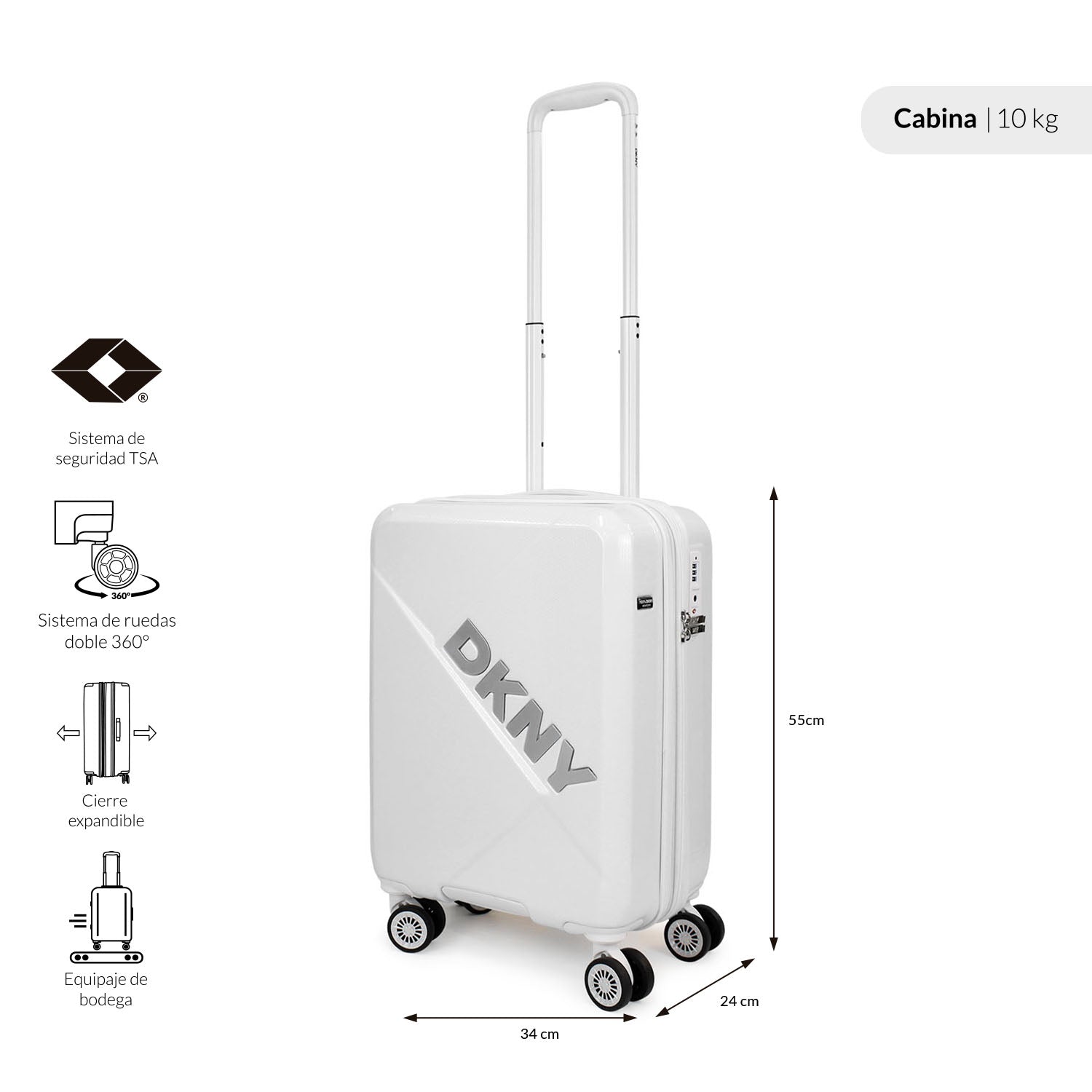 Maleta de cabina Your Call blanco