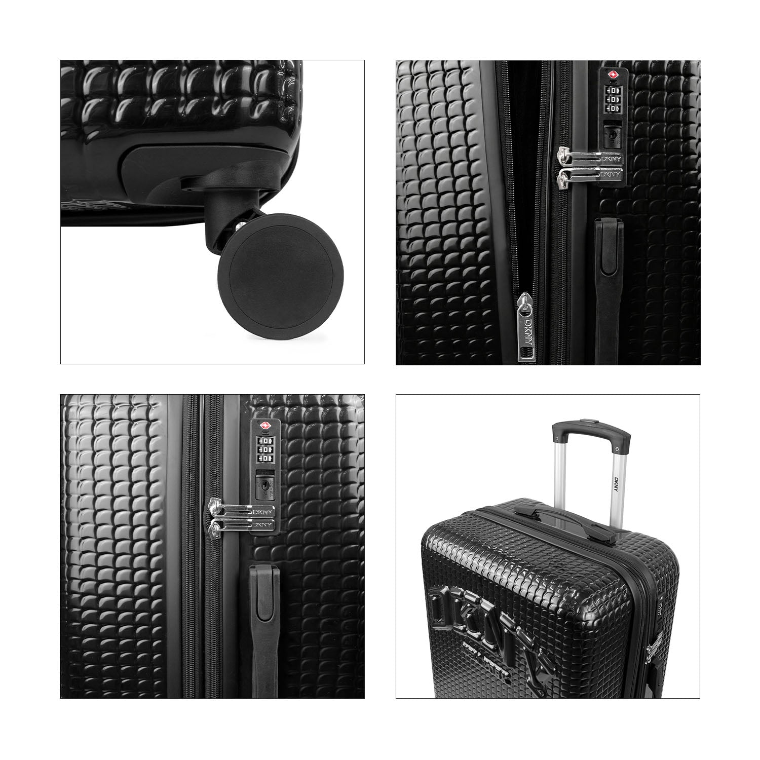 Set 3 maletas S + M + L Hot Town negro