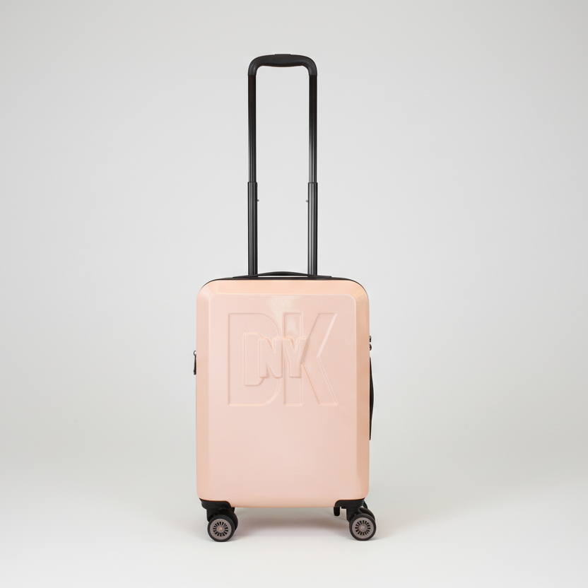 Maleta de cabina DKNY Luxe nude rosado