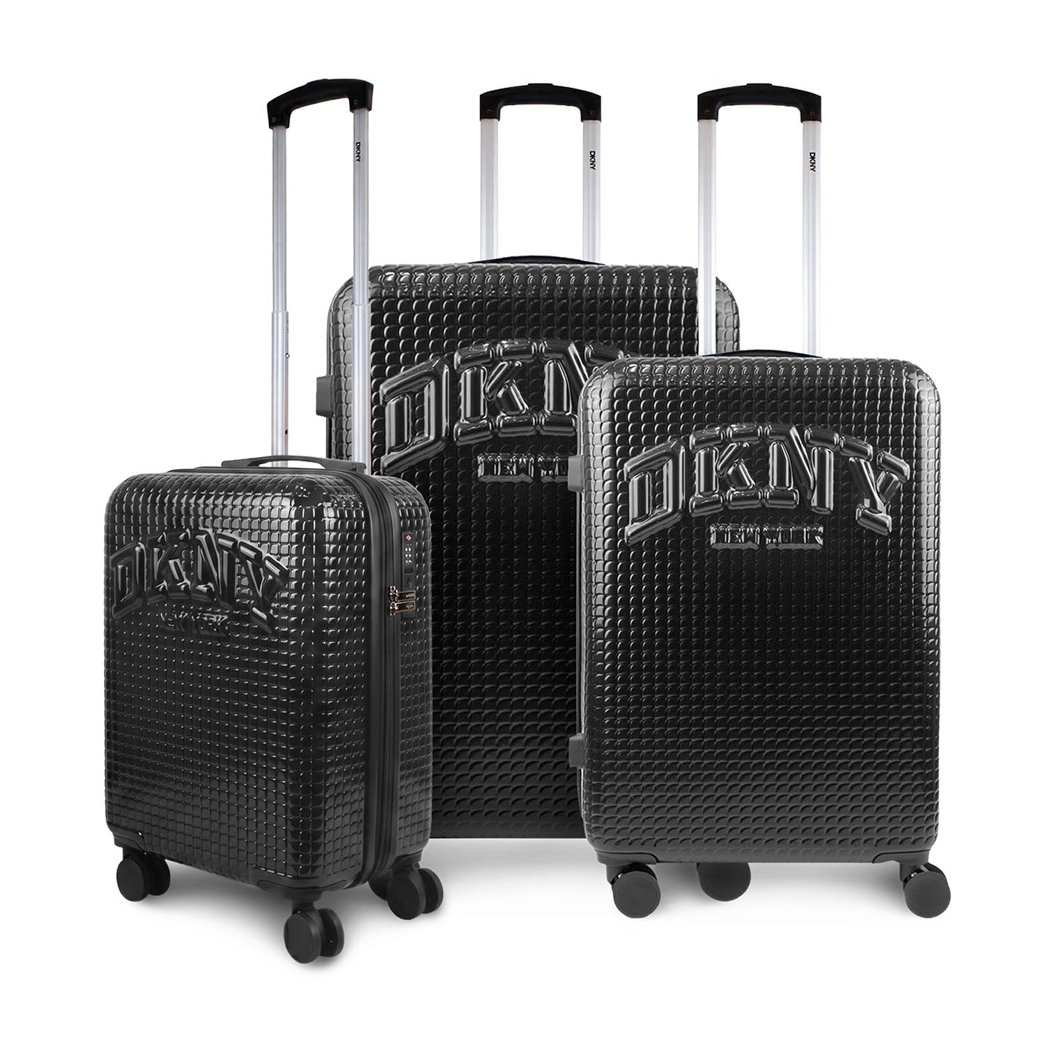 Set 3 maletas S + M + L Hot Town negro