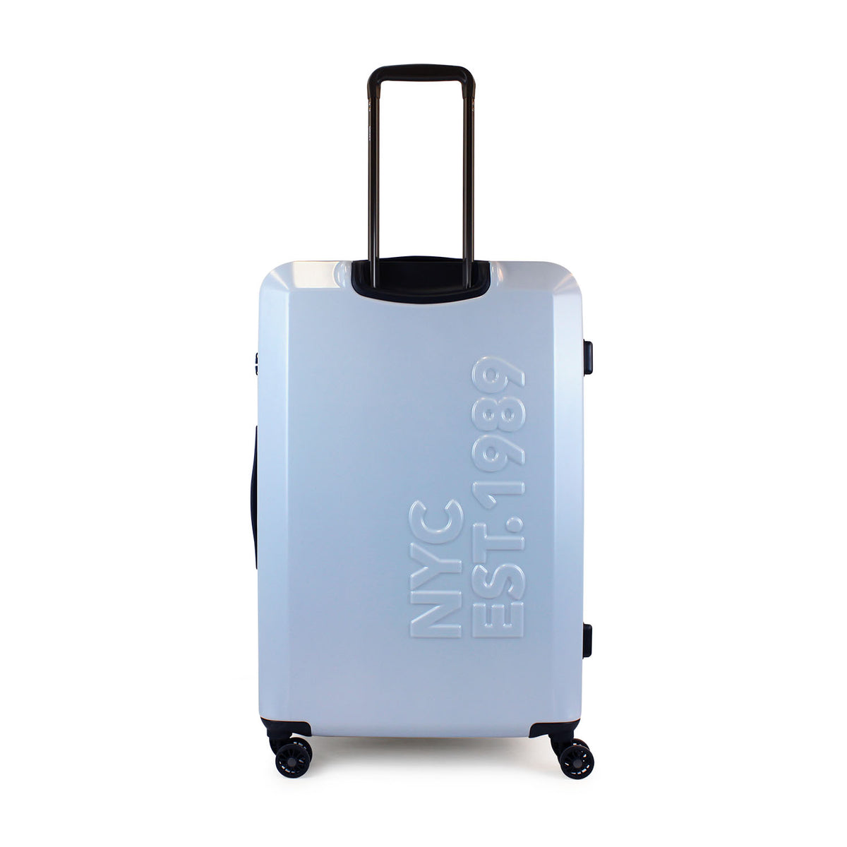 Pack 2 Maletas DKNY Beveled S+L Celeste + Almohada de Viaje Varsity Negro