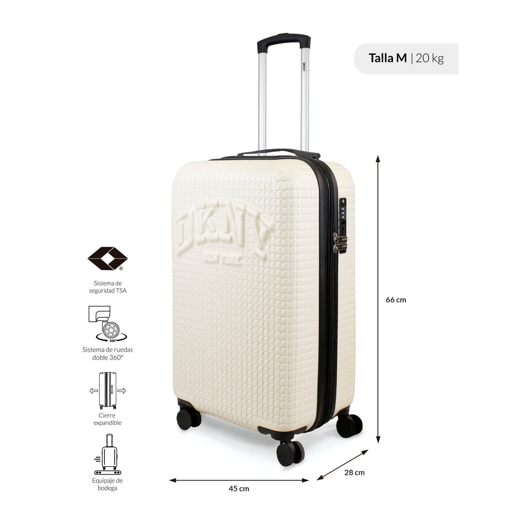 Pack 2 maletas M + L Hot Town blanco