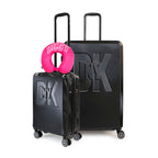 Pack 2 Maleta S+L Soho negra + Almohada de Viaje Varisty fucsia DKNY