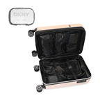 Maleta de cabina DKNY Luxe nude rosado