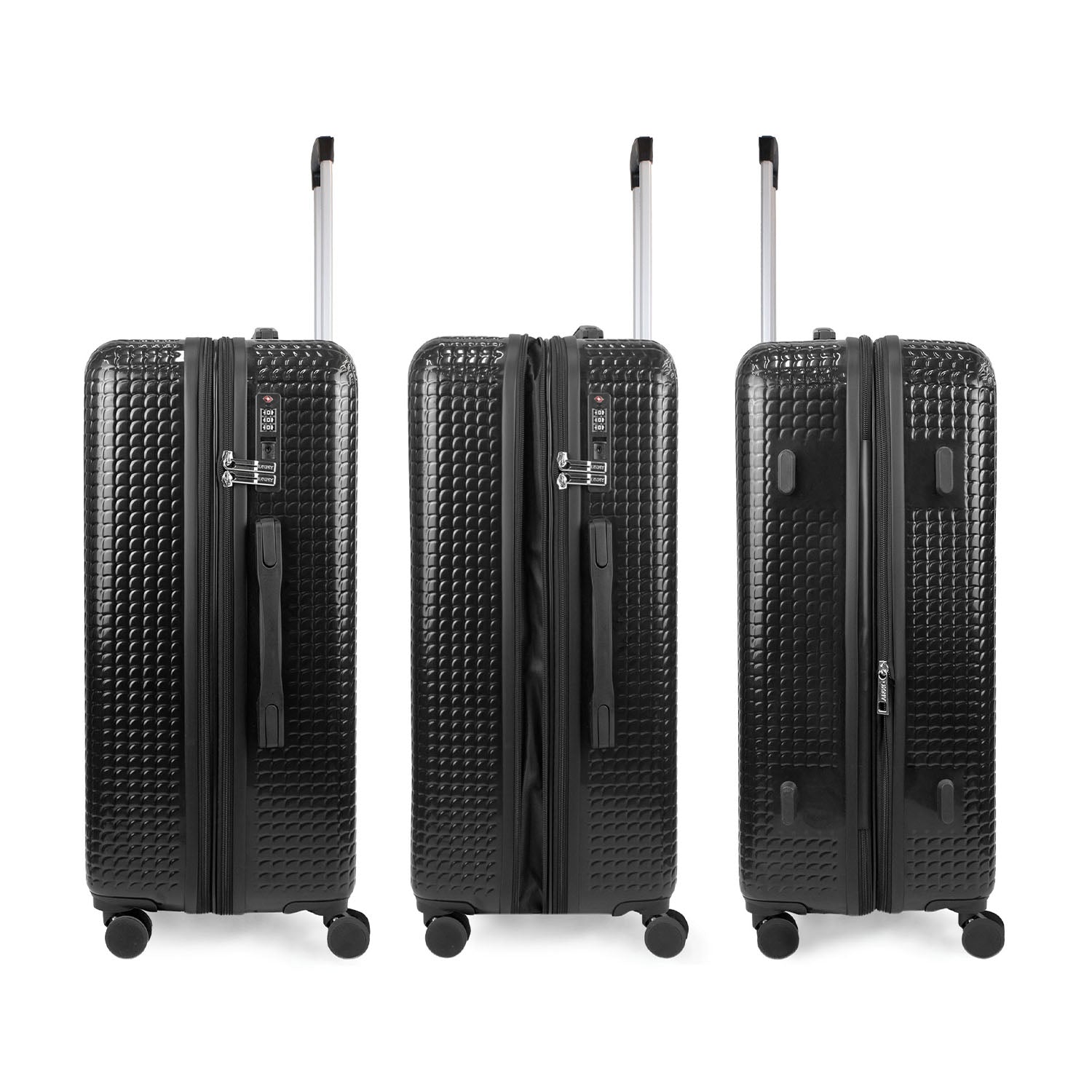Set 3 maletas S + M + L Hot Town negro