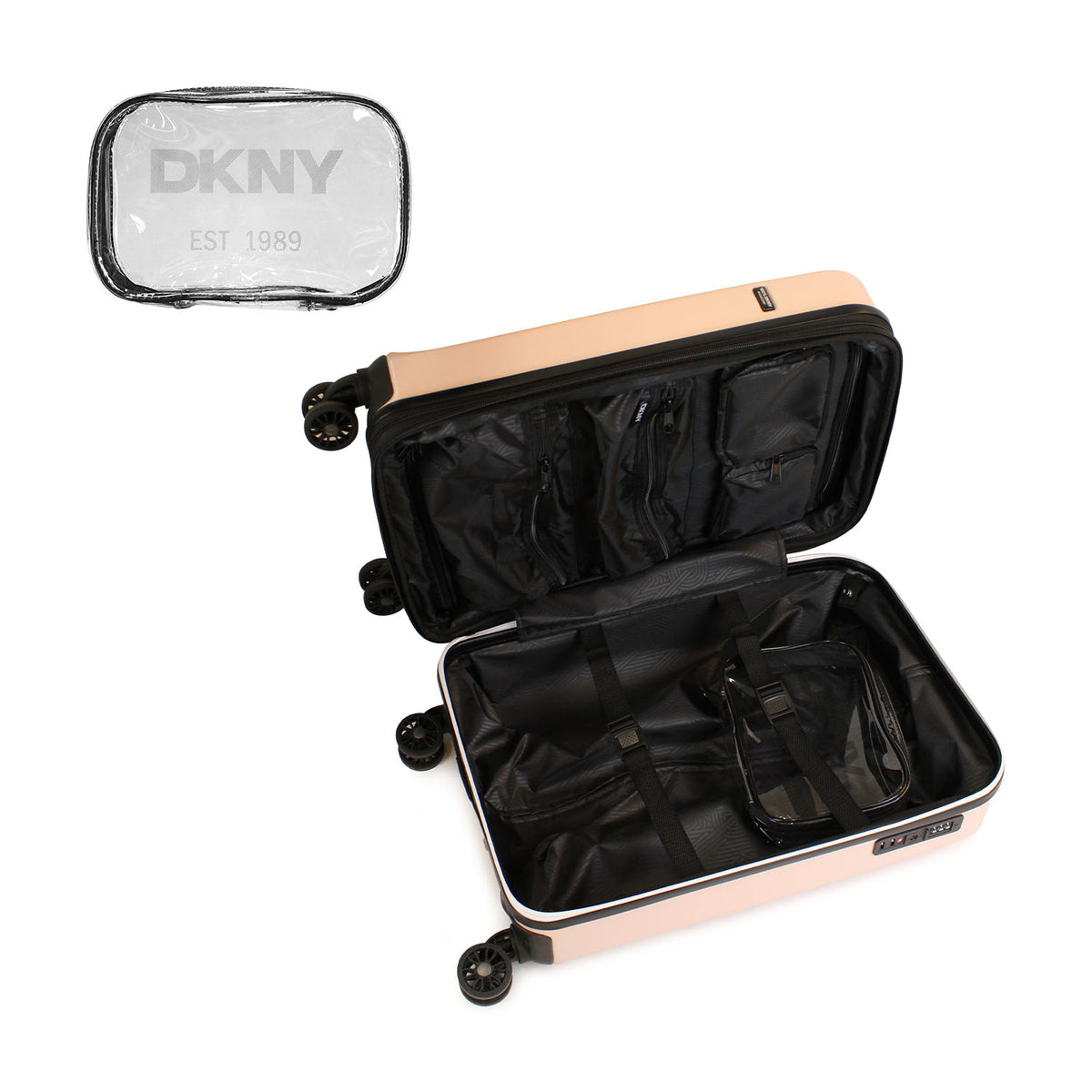 Set 2 Maletas Beveled S+L + Almohada + Organizador café