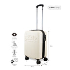 Maleta de cabina Hot Town blanco