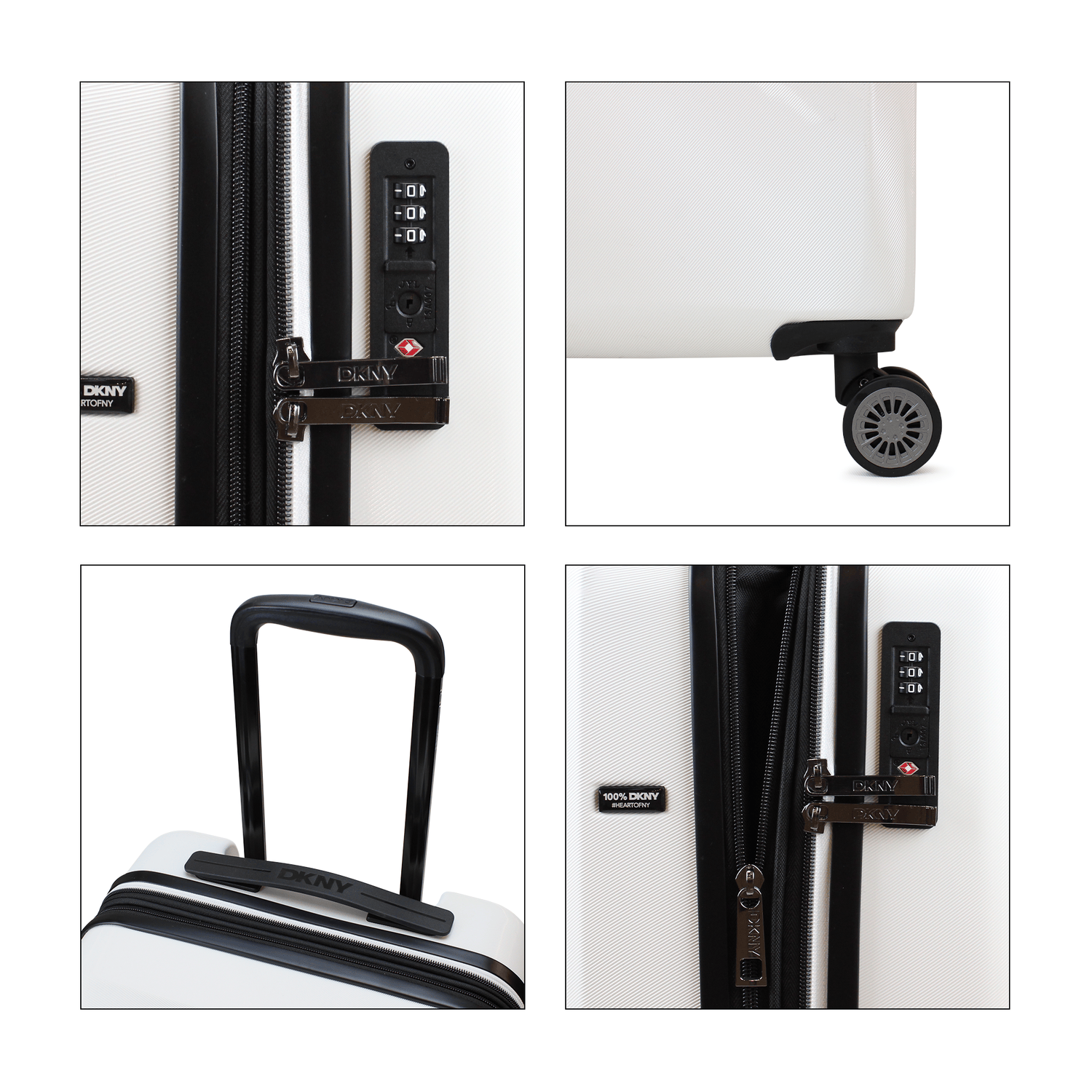 Pack 2 maletas S+L Luxe blanco