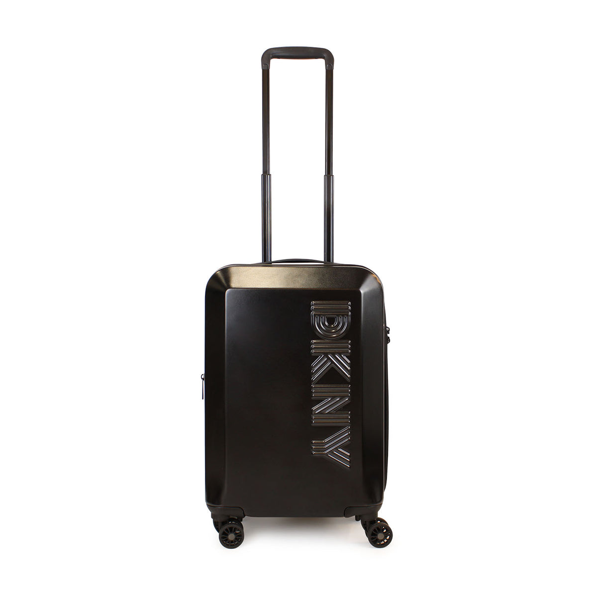 Set 2 Maletas DKNY Beveled S+L negra + Almohada + Organizador 6 piezas café
